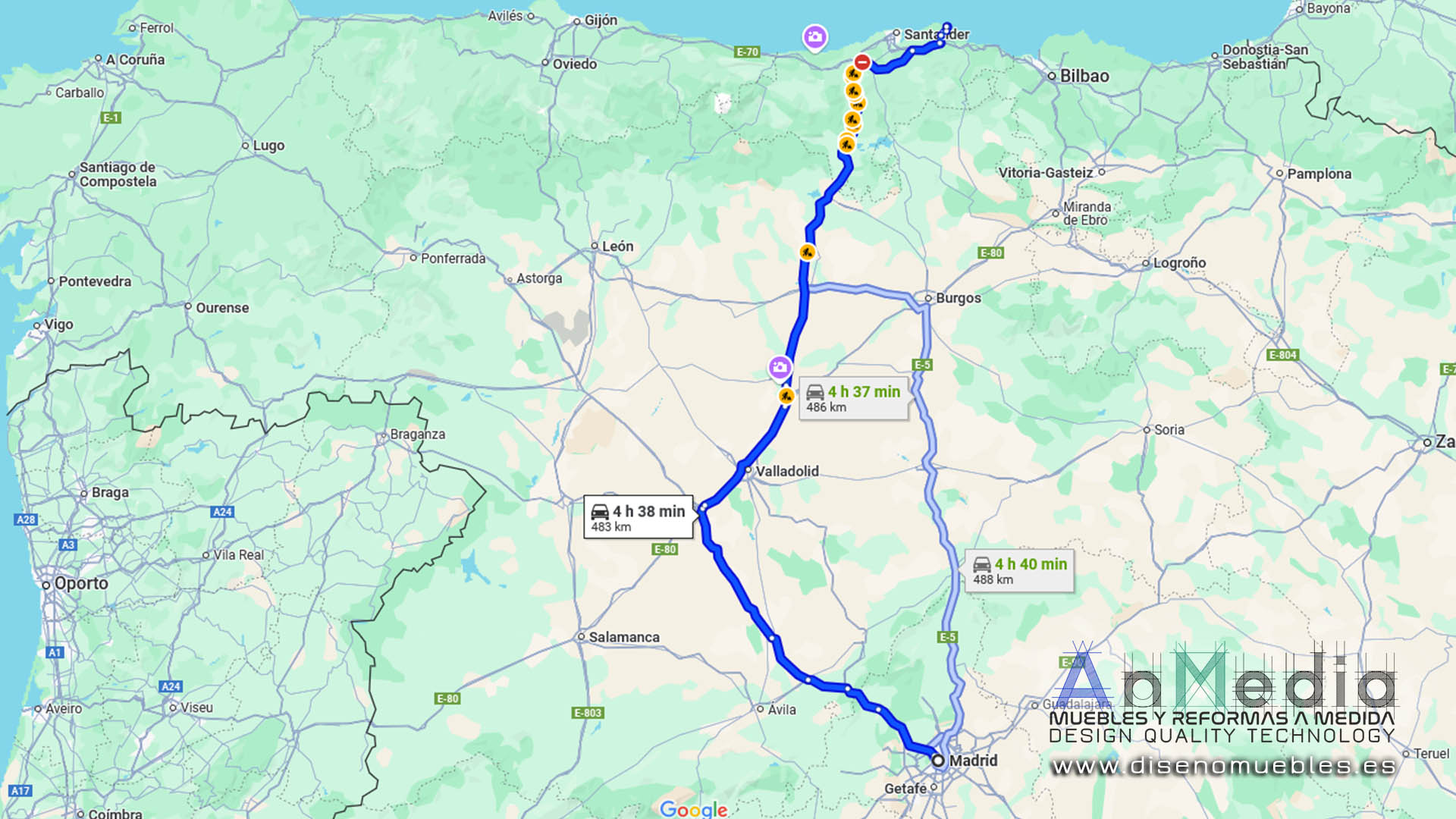 Camino - Madrid - Noja